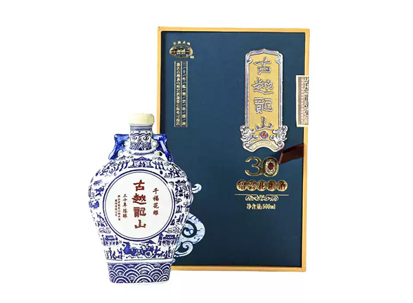 漳州黄酒回收古越龙山黄酒千福花雕三十年陈酿绍兴花雕酒500ml礼盒装行情价格