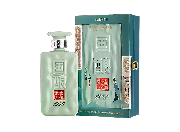 漳州古越龙山黄酒回收国酿1959青玉只此青绿联名款二十年陈酿黄酒礼盒行情价格