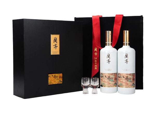 漳州会稽山兰亭黄酒回收兰亭二十年陈酿1L*2礼盒装行情价格